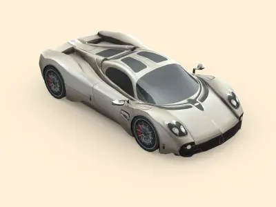 Pagani Utopia Low-poly 3D model