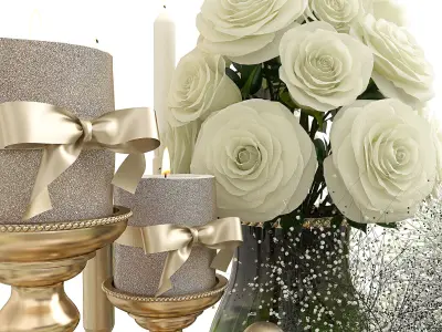 Decorative set 001 3D model