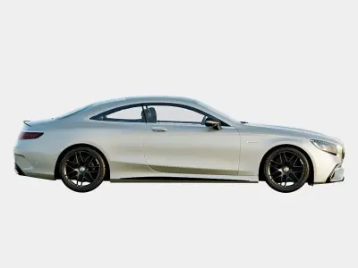 Mercedes-AMG S63 4Matic 2020 Coupe Low-poly 3D model