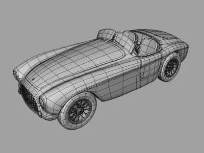 Ferrari INTER 212 Retro 3D model