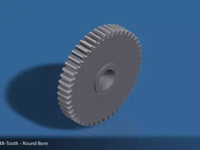 48-Tooth Spur Gear 03 3D print model