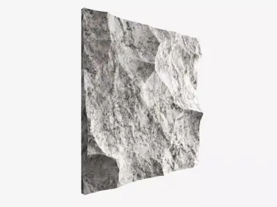 228-RockPanel piece of rock on wall 3D model
