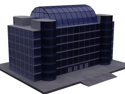 Shopping Mall Free low-poly 3D model