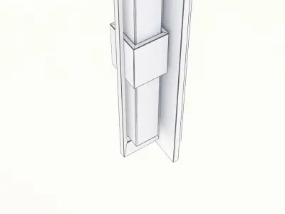 Double Axis Vintage Platinum LED Wall Sconce 3D model