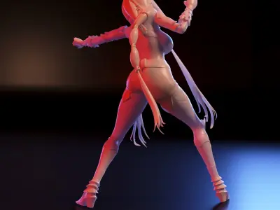Anime Lila 3D print model