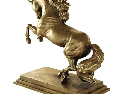 horse statue 10 3D model