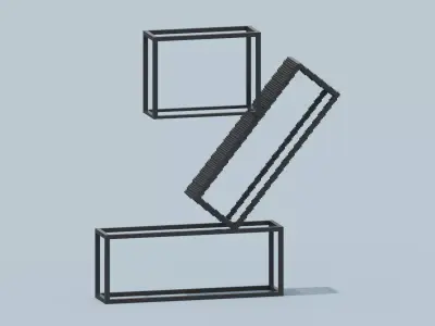 Modern Sculpture Low-poly 3D model