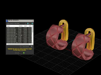 Earrings 50314 3D print model