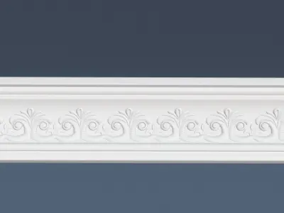 Decorative Crown Molding 3D model 17