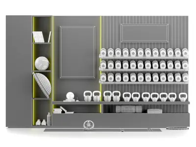 Home Yoga Gym Fitness Equipment Set 063   3D model