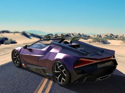 Bugatti W16 Mistral 2024 3D model