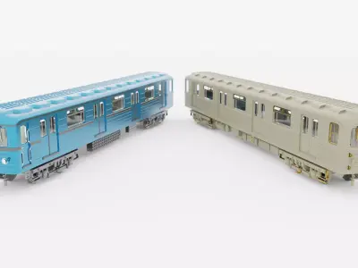 Metrovagonmash Ev wagon of the Budapest Metro in scale TT 3D print model