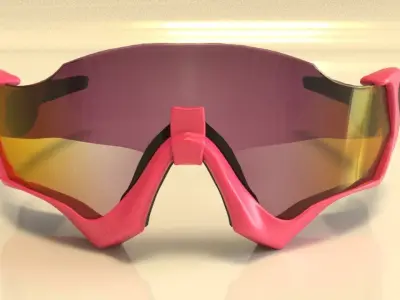 Sport sunglasses Low-poly 3D model