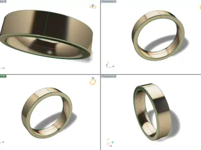 Mens Box Wedding Band Free 3D print model