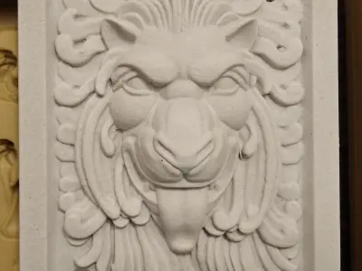 Jewelry pendant Lion head Decor 3D print model