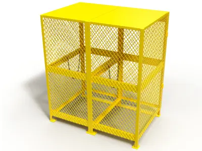 3D model of a box for a gas cylinder 3D model