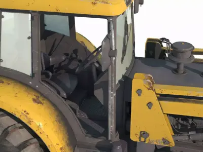 Modern engineering vehicle excavator 3D model