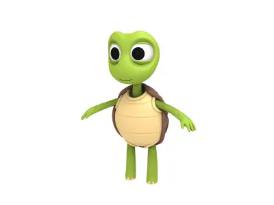 Turtle cartoon 3D model