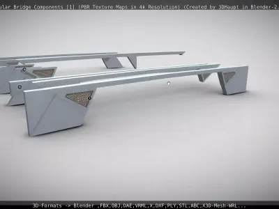 Modular Bridge Components 1  3D model