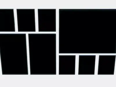 GRONBY Picture set of 9 3D model