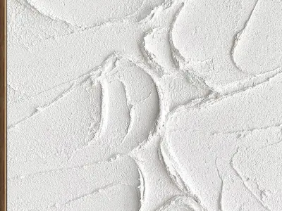 Plaster Two Photo Frame 374 Low-poly 3D model