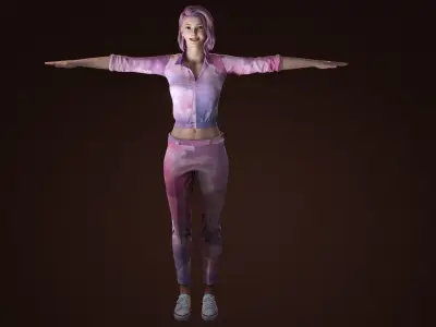 New 3d character Female model 3D model