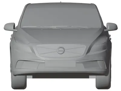 Small swedish car unbranded 3D model