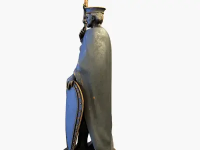 Statue Crusader 3D model