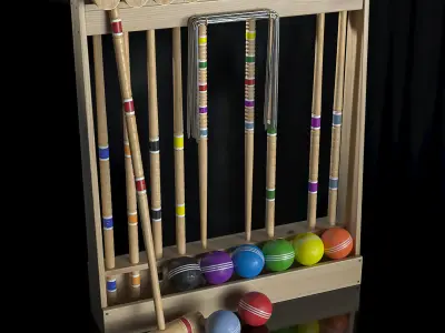 Croquet set 3D model