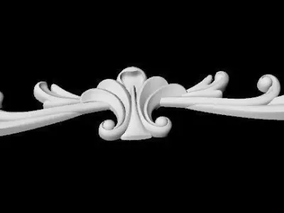 Central decor ornament for furniture 3D model 61