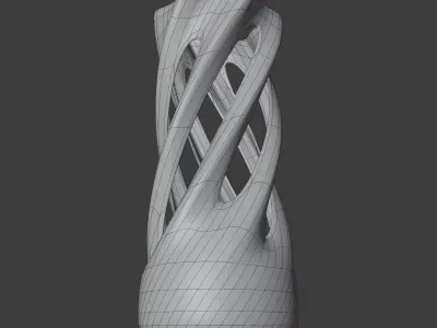 Twist Vase 3D model
