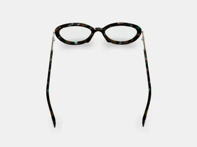 Lorna Eyeglasses in Aventurine Tortoise with Riesling 3D model