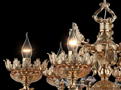 MD 89325-6-2 Osgona Chandelier 3D model