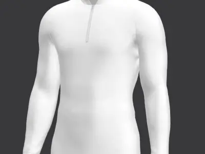 cycling raglan shirts 3D model