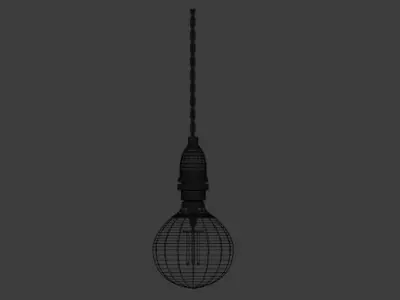 Lightbulb light bulb Low-poly 3D model