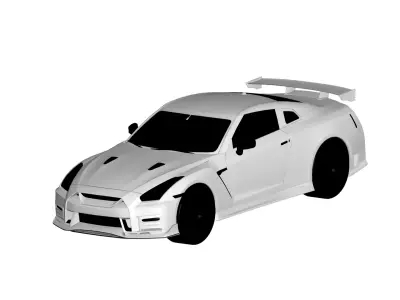 Nissan GTR 3D model get