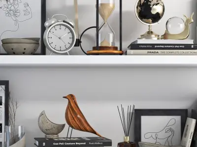 Decorative set 02 3D model