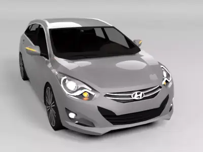 HYUNDAI I40 LOWPOLY Low-poly 3D model