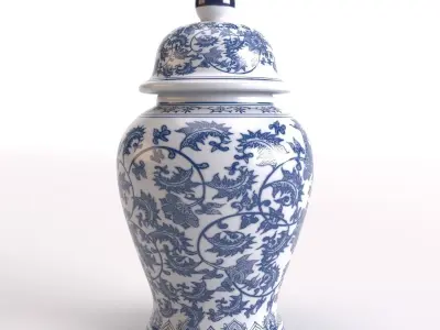 Chinese Vases Decorative Free 3D model