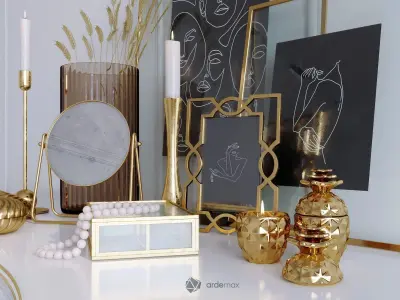 Decorative set 09 3D model