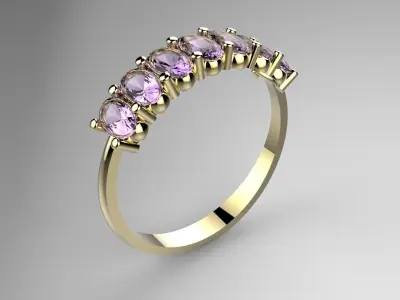 RING OVAL WEDDING Free 3D print model