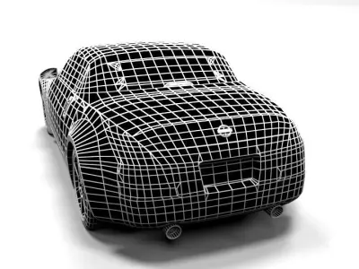 NISSAN 350Z LOWPOLY Low-poly 3D model