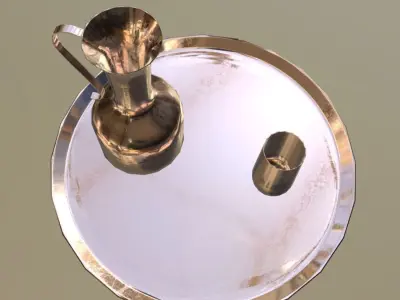 CC0 - Water carafe Free low-poly 3D model