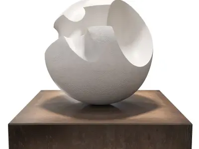 James Oughtibridge White Convex Form 3D model