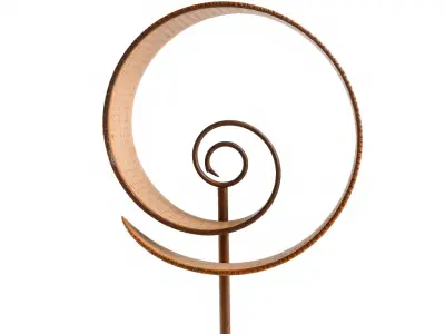 Spiral Sculpture Model Pack for Artistic Interiors Low-poly 3D model