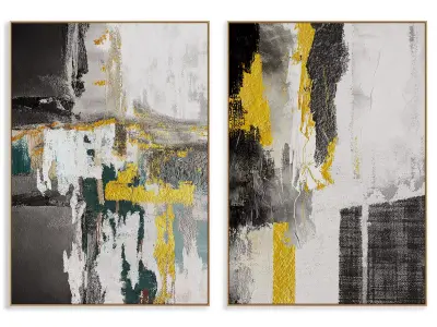Abstract Painting Frame set 3D model 47