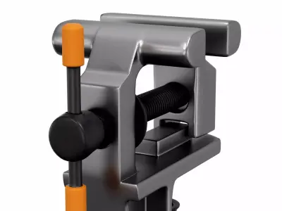 table bench vise 3D model