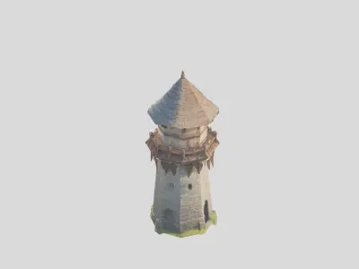 Low Poly Stylized Model 3D asset Low-poly 3D model