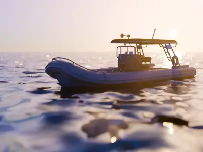 Speedboat 3D print model