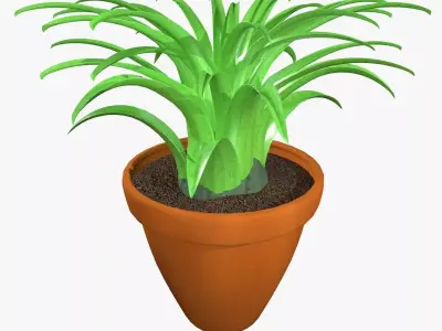 Tillandsia plant 3D model